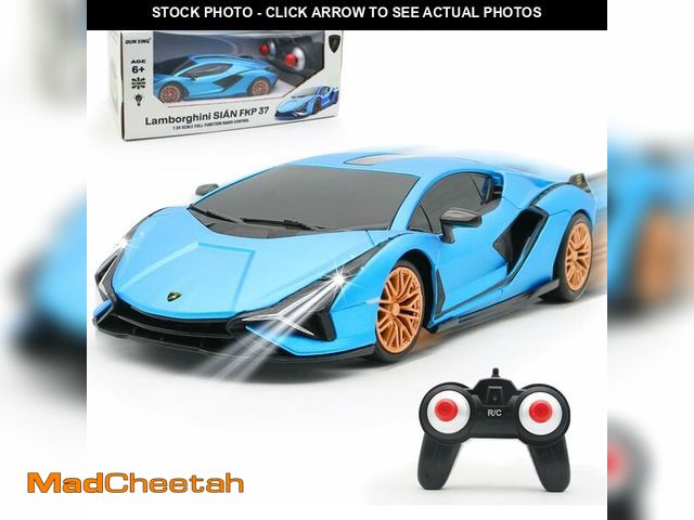 Lot 74-13719018 - QUN XING Remote Control Car 1:24 Officially Licensed 2.4GHZ Rc Cars Lambo Sport Racing Toy Car for K...