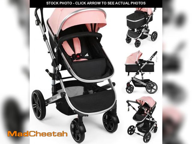 Lot 74-12156302 - Vomeast Baby Stroller, Foldable Aluminum Alloy Stroller with Reversible, Travel Stroller for Newborn...