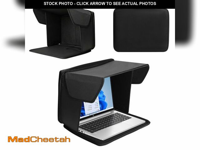 Lot 74-14382311 - Laptop Sun Shade for Working Outside, Fits 12-16 inch Laptop, Blocks Sunlight and Reduces Glare, Lig...