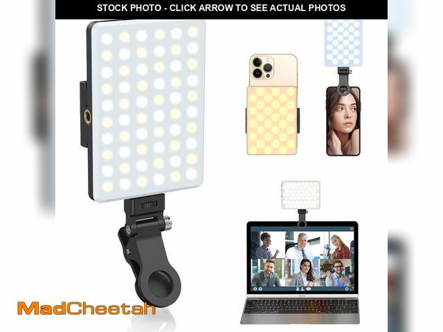 Lot 74-12715566 - OLRPT Selfie Light, Phone Light with Front &amp; Back Clip, 60 LED Portable Light with 3 Modes, 5000...