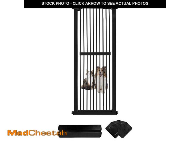 Lot 74-12274823 - Lumizone Extra Tall Cat Gate 61.02" High Pressure Mounted Extra Wide 26.38"-30.11" (17Sizes) 1.37" G...