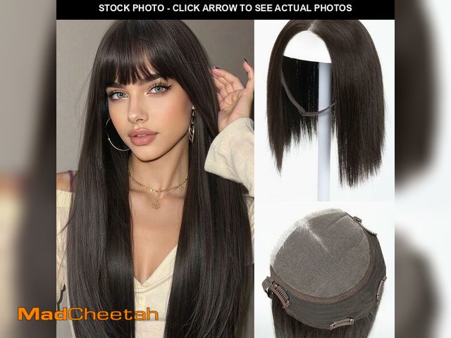 Lot 74-13623169 - challeam Lace Front Hair Toppers with Band for Women 5.5x4 Pre-cut Closed Lace Hairline Synthetic St...