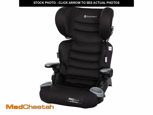 Lot 74-13800402 - Baby Trend Protect 2-in-1 Folding Booster Seat, Midnight Black Ã¢â¬â Fold-Flat Travel-Ready Desig...