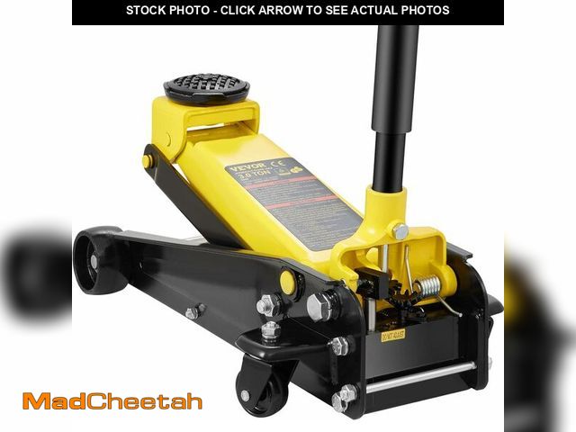 Lot 74-13070764 - VEVOR 3 Ton Low Profile Floor Jack for All Terrain Vehicles, Heavy-Duty Steel Racing Jack with Quick...