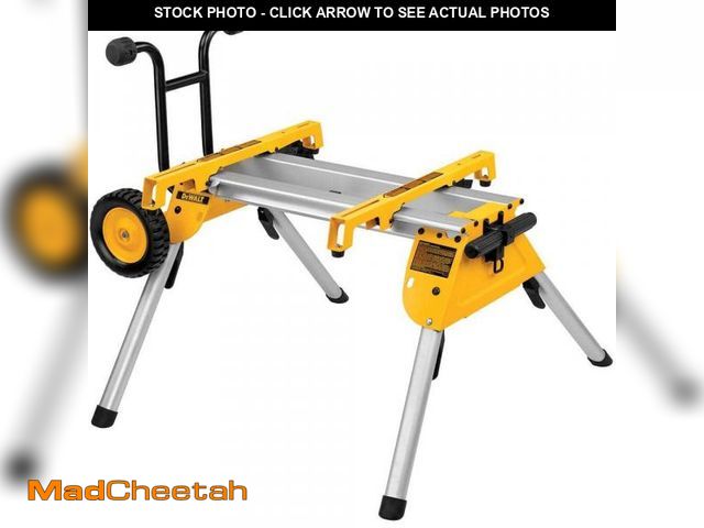 Lot 74-12168173 - DEWALT 33 lbs. Heavy Duty Rolling Table Saw Stand with Quick-Connect Stand Brackets with 200lbs. Cap...