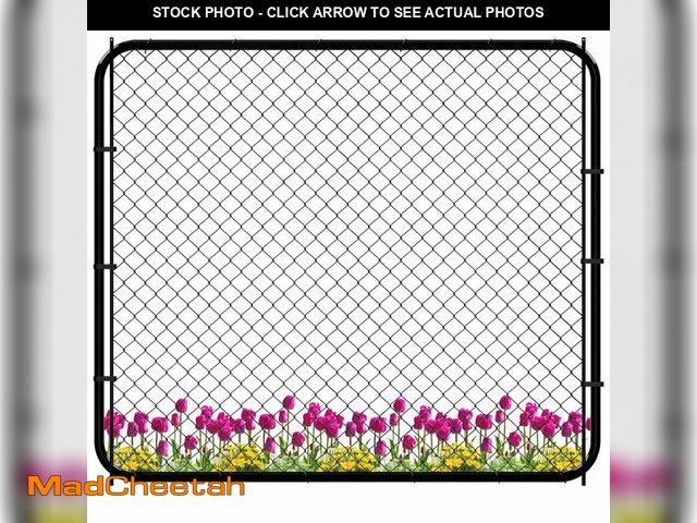 Lot 74-12566949 - *SEE DETAILS* Adjustable Chain Link Fence Gate Kit,Rust-Resistant PVC Coated Garden Gate for Outside...