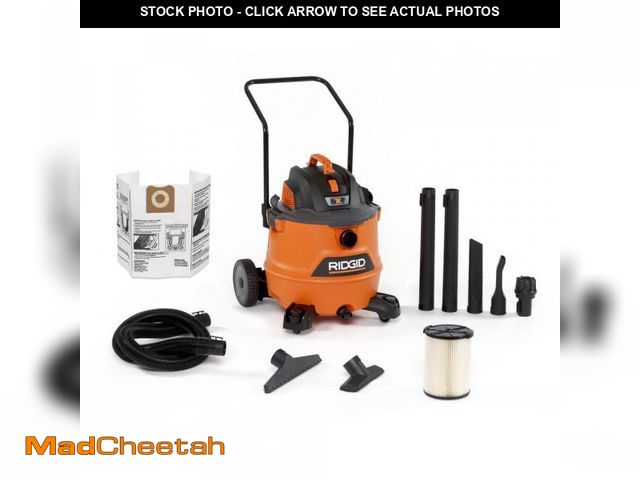 Lot 74-12483202 - Ridgid HD1800 16 Gal. 6.5 HP NXT Wet Dry Vac With Cart - USED