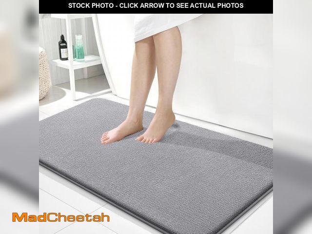 Lot 74-12440415 - OLANLY Thick Memory Foam Bath Mat Rug 44x24, Extra Soft Absorbent Bathroom Rug, Quick Dry Bath Mats,...