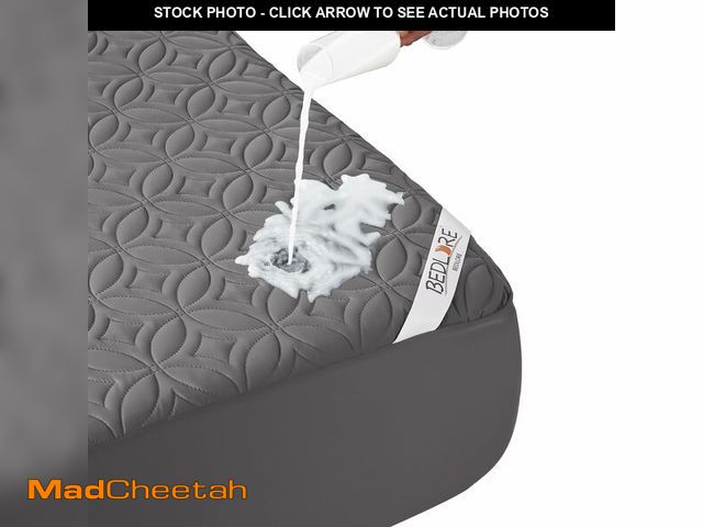 Lot 74-12969815 - BEDLORE Waterproof Mattress Protector, King Size Mattress Pad with Deep Pocket 6"-18" Depth, Soft No...