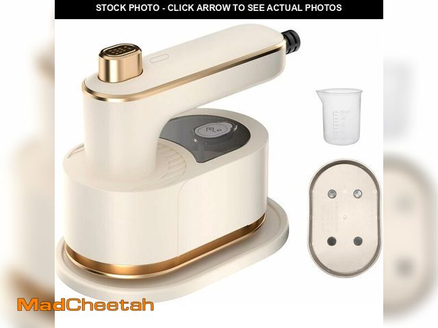 Lot 74-12329409 - M-MAX Mini Travel Steam Iron for Clothes with Dual Voltage, Portable Lightweight Handheld Steamer, Q...