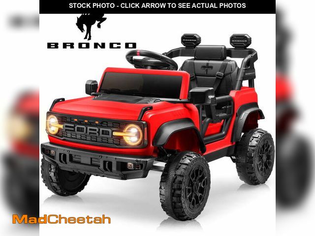 Lot 74-13102613 - iYofe Ford Bronco Raptor Electric Ride on Toy Car for Toddler Kids, 12V Battery Powered Ride on Cars...