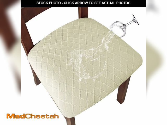 Lot 74-12712280 - Genina Waterproof Seat Covers for Dining Room Chairs Covers Dining Chair Cover Kitchen Chair Covers ...