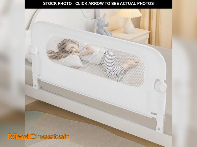 Lot 74-12118969 - NUTIKAS Baby Bed Rail Guard for Toddlers -46" Toddler Bed Rails for Twin, Full, Queen, King Bunk Siz...