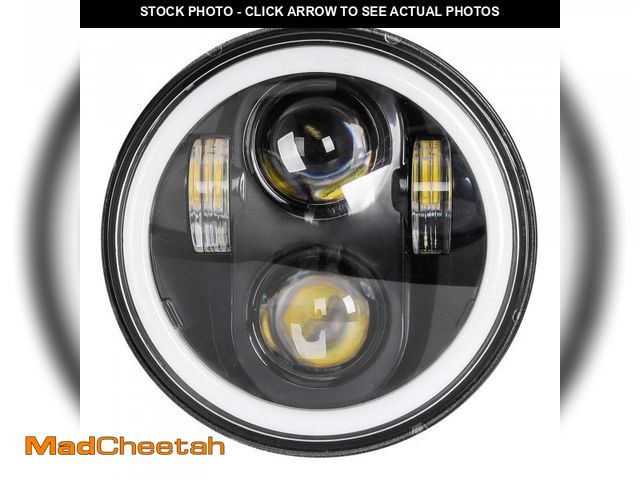 Lot 74-12444949 - Zmoon 5 3/4 5.75 Inch LED Headlight for Motorcycle, Compatible with Harley Davidson Sportster Iron 8...