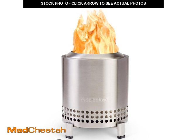 Lot 74-12746754 - Solo Stove Mesa XL - 7.6 in. x 8.6 in. Stainless Steel Wood Burning Fire Pit - UNUSED