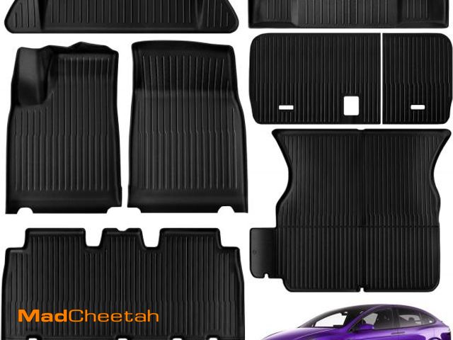 Lot 74-12167930 - TSLDRV Floor Mats for Tesla Model X 5 Seater 2025 2024 2023 2022 All Weather Model X Floor Mats for ...