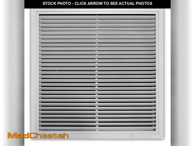 Lot 74-14182841 - Everbilt 12 in. x 12 in. Aluminum Fixed Bar Return Air Filter Grille in White - UNUSED
