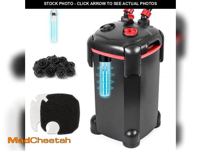 Lot 74-12311733 - PONDFORSE 265GPH Canister Filter, 3-Stage External Aquarium Filter Ultra-Quiet Water Circulation Cle...