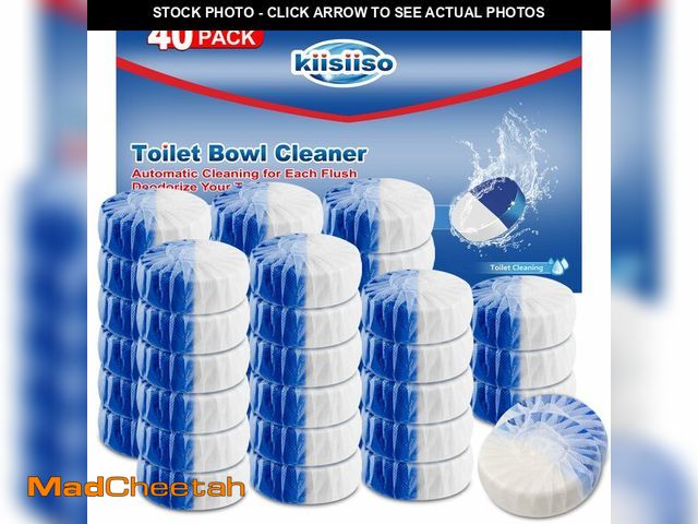 Lot 74-12974083 - KIISIISO Toilet Bowl Cleaners 40 PACK,Long-Lasting Toilet Bowl Cleaner Tablets with Sustained-Releas...