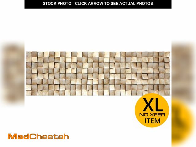 Lot 74-13564683 - Empire Art Direct Textured II Rugged Blocks with Gold Leaf, 3D Wood Wall Art, Ready to Hang, 72" x 2...