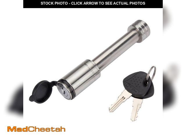 Lot 74-12465440 - TowSmart 2.75 in. Stainless Barrel Style Receiver Hitch Pin Lock with Sleeve - UNUSED