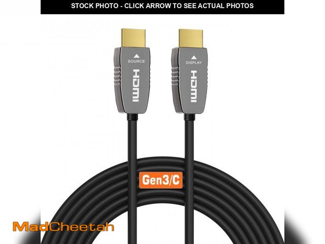 Lot 74-12120435 - RUIPRO 8K HDMI Fiber Optic Cable CL2 Rated 33 Feet 48Gbps 8K60Hz 4K120Hz Dynamic HDR eARC HDCP2.2/2....