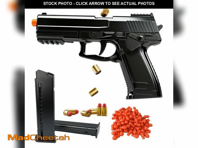 Lot 74-14053072 - Spring-Powered Auto-Eject Toy Pistol, STEM Gift for Teens 14+ with 2 Mags &amp; 100 Soft Bullets, No...
