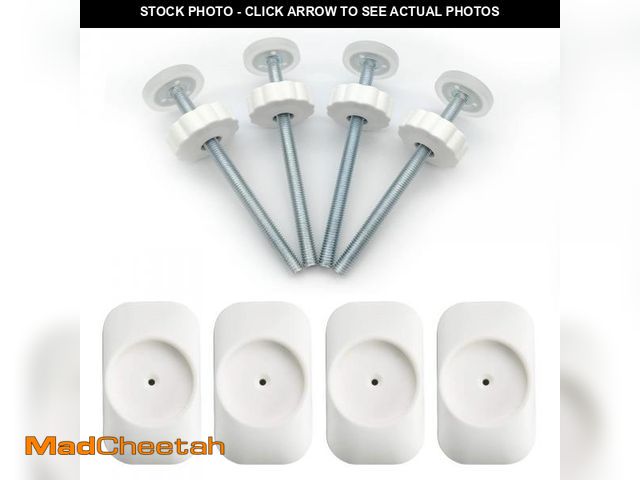 Lot 74-12303691 - Baby Gate Extender Extention-4 Pack Baby and Pet Safety Stair Gate Threaded Spindle Rods Replacement...