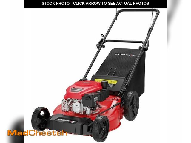 Lot 74-12785631 - PowerSmart 21-Inch Gas Push Lawn Mower with B&amp;S Engine, 3-in-1 (Bag/Mulch/Rear Discharge),6 Cutt...