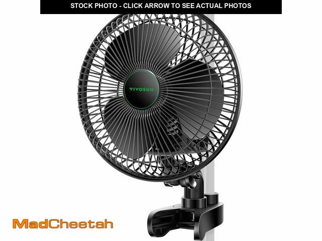 Lot 74-12460846 - VIVOSUN AeroWave A6 6-Inch Clip-on Fan, Patented Portable Indoor Fan with Clip, 2-Speed Adjustment, ...