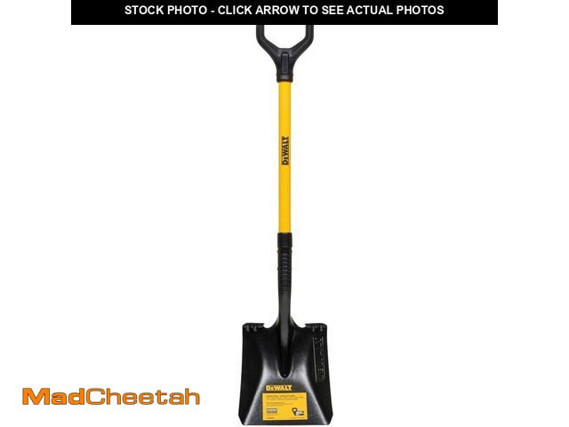 Lot 74-12584580 - DEWALT 32 in. Fiberglass D-Handle Carbon Steel Transfer Shovel - UNUSED