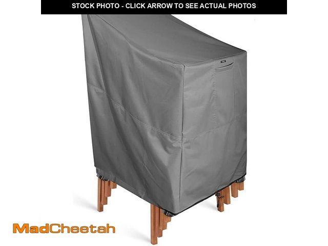 Lot 74-12787713 - KHOMO GEAR Outdoor Stackable Stack Chair Cover - Grey - UNUSED