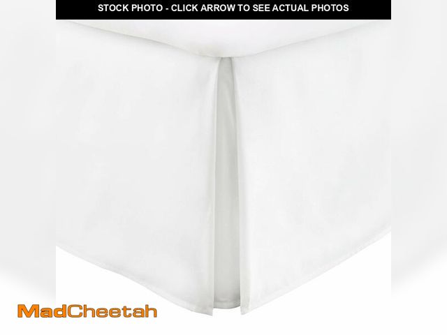 Lot 74-14333818 - Fabricom-Retail Hotel 750-Thread Count Wrinkle &amp; Fade Resistant Egyptian Quality Box Pleated Bed...