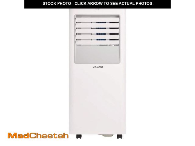 Lot 74-13497132 - Vissani 5,000 BTU 115-Volt Portable Air Conditioner Cools 150 sq. ft. with Remote and Dehumidifier i...