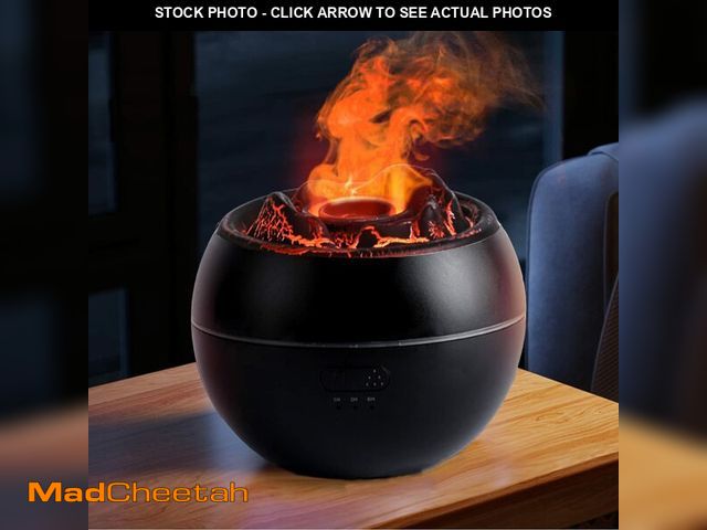 Lot 74-12719112 - YALEDI Essential Oil Diffuser, Volcano Fire Flame Aromatherapy Diffuser, 360ml Ultrasonic Cool Mist ...