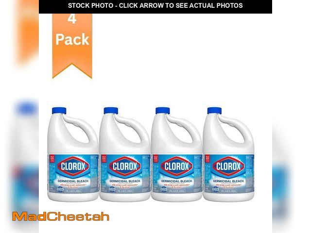 Lot 74-14356333 - Clorox 121 oz. Concentrated Germicidal Disinfecting Bleach Cleaner (4-Pack) - UNUSED
