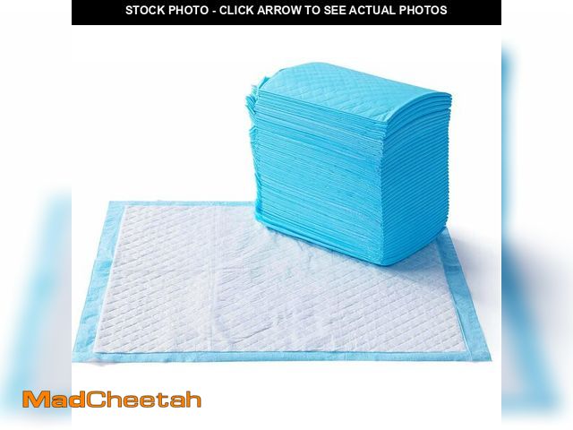 Lot 74-14348528 - Basics Heavy Duty Dog and Puppy Pee Pads, Leak-Proof 5-Layer Super Absorbent, Quick-Dry Surface for ...