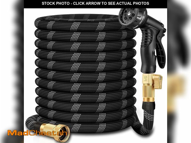 Lot 74-14143147 - 100 ft Garden Hose,Non-Expandable Lightweight All-Weather Water Hoses, Ultra Durable and Flexible Ga...