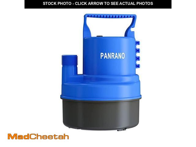Lot 74-11554975 - PANRANO 1/2 HP Submersible Water Pump 2900 GPH Portable Small Sump Pump For Pool Cover, Basements, P...
