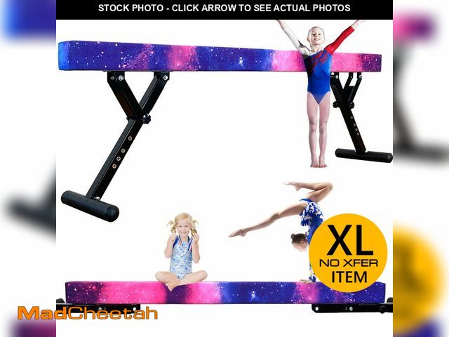 Lot 74-13637443 - MARFULA Adjustable Balance Beam 8 ft Gymnastic Beam Adjustable Height for Kids and Teenage of All Le...