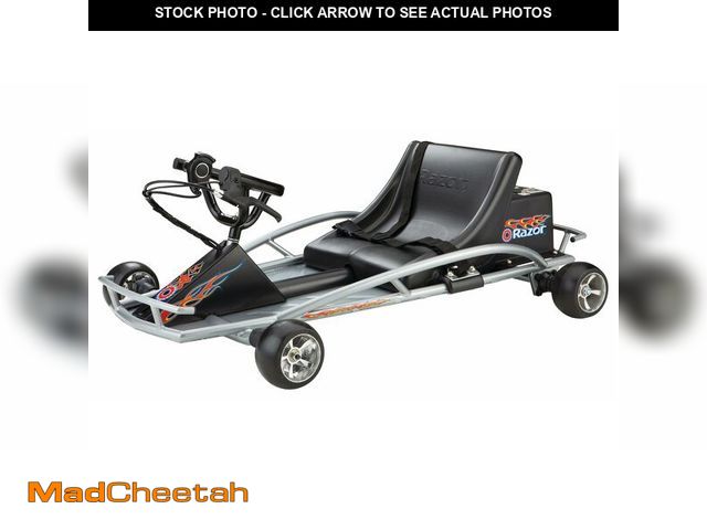Lot 74-12822963 - Razor Ground Force Drifter Kart - Silver - FFP - UNUSED