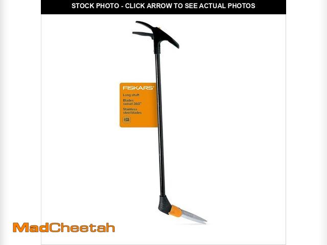Lot 74-12365969 - Fiskars Grass Shears, Long Handle, 36" Handle Lawn Shears for Trimming Grass while Standing, Lawn Cu...