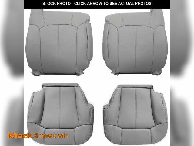 Lot 74-14348083 - NLQR 4-Piece Driver &amp; Passenger Bottom &amp; Top Replacement Seat Covers Pewter Gray #922#122 Mi...