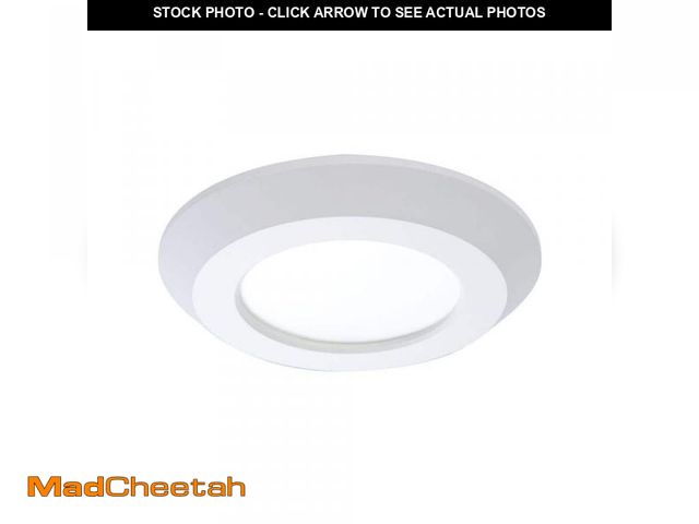 Lot 74-12148312 - HALO 4 in. 2700K-5000K Selectable CCT Surface Integrated LED Downlight Recessed Light with White Rou...