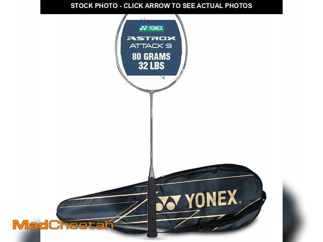 Lot 74-13583634 - Yonex Badminton Racquet Astrox Attack 9 Gun Metal Grey G4 4U(80GMS-32LBS)(Made in India) - UNUSED