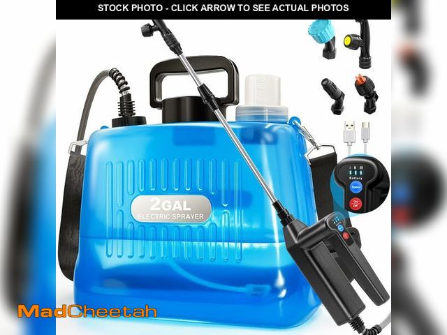 Lot 74-13965857 - Sylsmart Battery Powered Sprayer 2 Gallon, Electric Weed Sprayer with 3 Adjustable Pressure Levels, ...