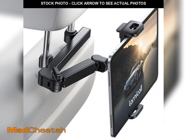 Lot 74-12050354 - Lamicall Car Headrest Tablet Holder - [3 in 1 Extension Arm] Adjustable Tablet Car Mount for Back Se...