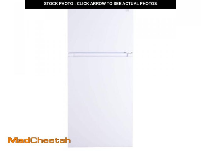 Lot 74-12446831 - KENMORE 30 in. Wide 18.1 cu. ft. Top Freezer Refrigerator in White with Installed Icemaker - UNUSED