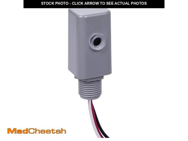 Lot 74-13771854 - Intermatic NIGHTFOX 1,000-Watt LED/Incandescent Stem Mount Electronic Photocontrol, Gray - UNUSED