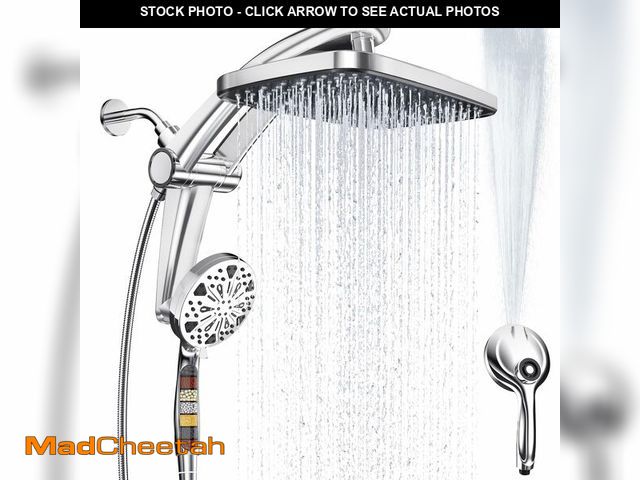 Lot 74-14271624 - Rain Shower Head with filtered Handheld High Pressure rainfall Shower Heads with Handheld Spray Comb...